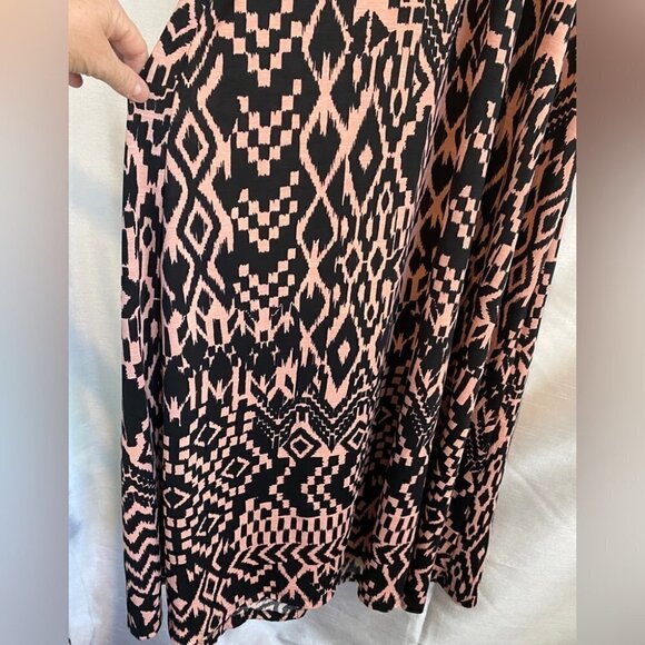 Studio  by Yde Black and Pink Aztec Maxi Dress Ladies M - Picture 13 of 16